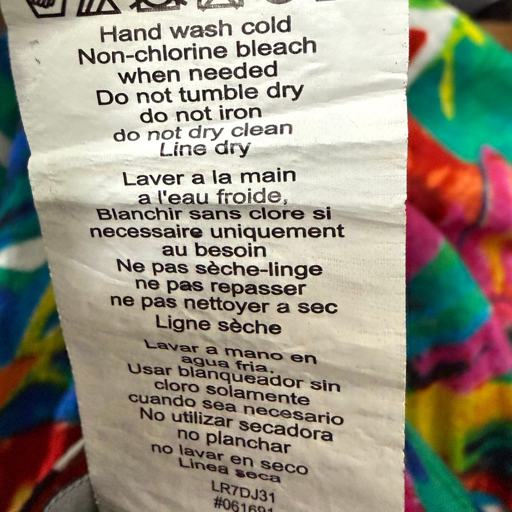 Lauren Ralph Lauren Tropical Print Dress Size Medium Colorful - Picture 8 of 8